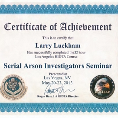 Serial Arson Investigations